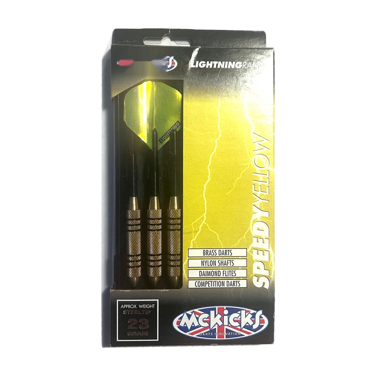 McKicks Lightning Speedy Yellow Brass Steeltip 23 gram