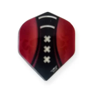 Amsterdam XXX dart flights in rood en zwart