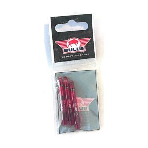 Bull's Nylon Glowlite Shafts – Rood – Short