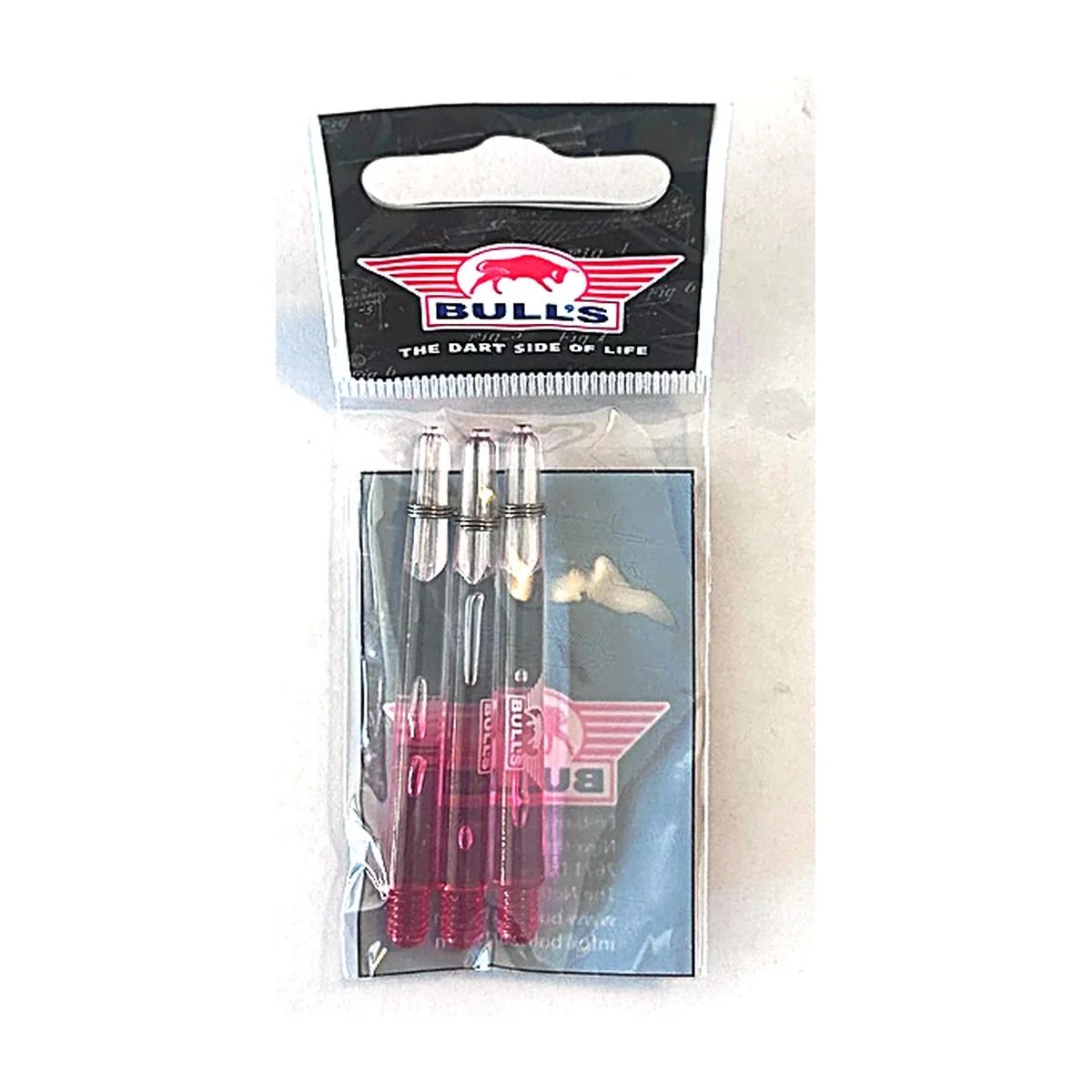 Bull's Nylon Shafts – Clear/Roze – Medium