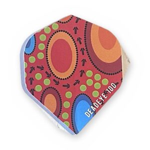 Deadeye 100 Flights – Aboriginal Rood dart flights