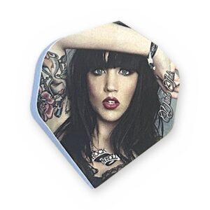 McKicks Ink Tattoo Std. Flight - Black Hair dart flights