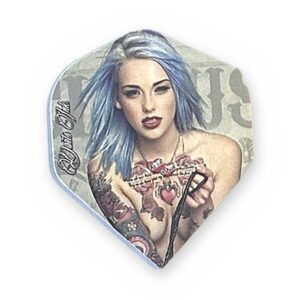 McKicks Ink Tattoo Std. Flight - Blue Hair dart flights