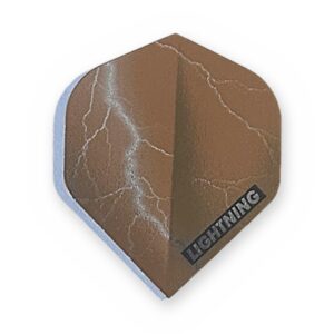 McKicks Metallic Lightning Flight - Bronze dart flights