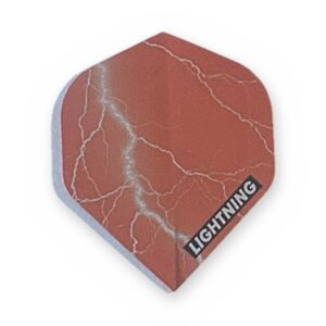 McKicks Metallic Lightning Flight Rood - Dart Flights dart flights