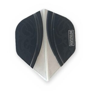 McKicks Pentathlon Flight Tribal Clear dart flights