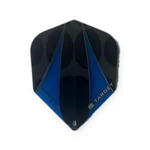 Target Vision Blue Twin Sail flights, standaard vorm, zwart en blauw